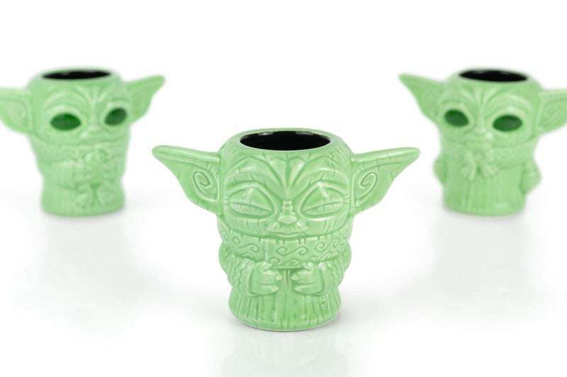Geeki Tikis Star Wars The Mandalorian The Child Mini Muglets Set of 3-2.5-Ounce Green Ceramic Cup Fun Small Drinking Glass for Coffee, Water, Tea - Perfect Fan Gift - Licensed Merchandise - Image 4